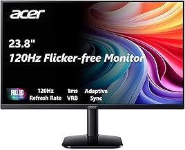 KB242Y G0bi 23.8 IPS Full HD (1920 x 1080) Zero-Frame Gaming Office Monitor | Adaptive-Sync Support (FreeSync Compatible) | Up to 120Hz Refresh | 1ms (VRB) | sRGB 99% | Tilt | HDMI & VGA Ports
