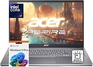 Sponsored Ad - Aspire Premium 15.6" FHD Laptop | Intel Core i7-1255U up to 4.7GHz | 40GB RAM - 1TB PCIe SSD | Backlit Keyboard | Wi-Fi 6 | Iris Xe Graphics | Webcam | Sleek & Portable | Windows 11 Pro