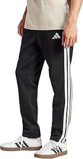 Men's Essentials 3-Stripes Fleece Open Hem Pants