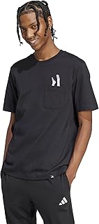 adidas Men's Lounge Slides Pocket T-Shirt