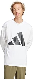 adidas Mens Essentials Big Logo Single Jersey Long Sleeve T-Shirt
