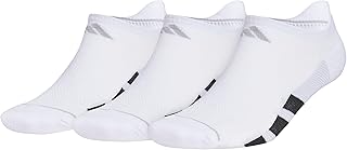 Men's All Day Training No Show Socks Engineered for Sport Performance with Targeted Cushioning for Running (3-Pair)