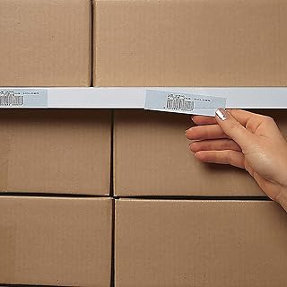 1" x 36" Label Holder, Clear Strip, 6/Pk