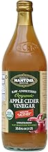 100% Raw-unfiltered Organic Apple Cider Vinegar with "The Mother" 34 Oz (Pack of 1) USDA Certified Organic – All Natural Ingredients, Great for Cooking, Salad Dressings, Marinades, Versatile Pantry Es