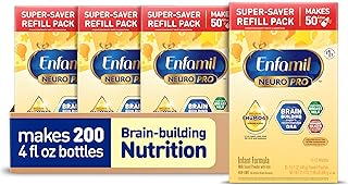 NeuroPro Baby Formula, MFGM* 5-Year Benefit, Expert-Recommended Brain-Building Omega-3 DHA, Exclusive Immune Supporting HuMO6 Blend, Infant Formula Powder, Baby Milk, 31.4 Oz, Pack of 4