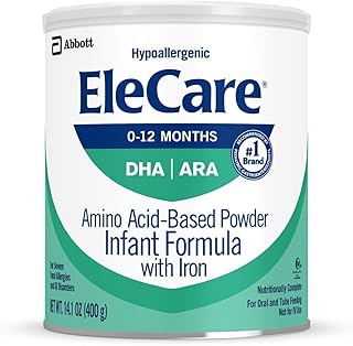 Hypoallergenic Amino Acid-Based Infant Formula, Complete Nutrition for Food Allergies and GI Conditions, Amino Acid-Based Baby Formula Powder, 14.1-oz Can