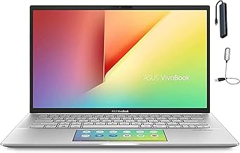 Vivobook S14 14 inch FHD(‎1920x1080) Display Laptop, Intel Core i7-8565U, 8GB RAM, 1TB NVME SSD, Face Login w/IR Camera, ScreenPad 2.0, Intel UHD Graphics, Windows 10 Home, Silver