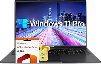 Sponsored Ad - Vivobook 16 Laptop, 16" WUXGA 1920x1200 FHD+ Display, Intel 10-core i7 Processor (up to 5.0 GHz), Lifetime Office, 24GB RAM 1TB SSD, Windows 11 Pro, Intel Iris Xe Graphics, NLY Earphone