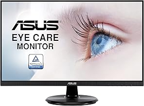 VA24DQ 23.8” Monitor, 1080P Full HD, 75Hz, IPS, Adaptive-Sync/FreeSync, Eye Care, HDMI DisplayPort VGA, Frameless, VESA Wall Mountable ,BLACK