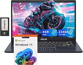 14" FHD Laptop, Intel Pentium N6000 Processor, 4GB RAM, 224GB Storage(64GB eMMC+160GB Docking Station Set), Intel UHD Graphics, Webcam, Bluetooth, Win 11, Star Black