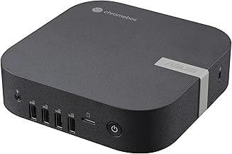 Chromebox 5a with Intel® Celeron® 7305 Processor, 4GB DDR4 RAM, 128GB M.2 PCIe G4x4 NVMe SSD, Quad-Display, Wi-Fi 6E & Bluetooth, Gb LAN, USB-C, Chrome OS, VESA Mount