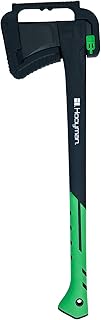 Hooyman Splitting and Chopping Axes, and Splitting Maul with Heavy Duty Construction, V Grind Blade, Ergonomic No-Slip H-Grip Handle, and Sheath for Gardening, Hunting, Camping, Firewood, and Outdoors