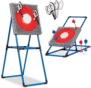 Eastpoint Axe Throw & Lawn Dart Target Sets - Bristle Axe Throwing Target & 2-in-1 Combo Backyard Game for Indoors and Outdoors