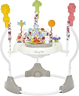 Dream On Me Zany 2-in-1 Activity and Center Bouncer in Elephant Print