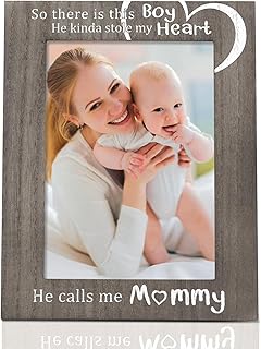 Mom & Mommy Me Picture Frames - Mothers Day Gifts for Newborn Baby Baptism, Shower & Birthday