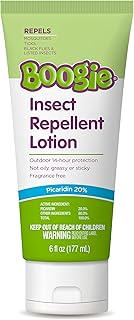 Sponsored Ad - Boogie Insect Repellent Lotion, Keep Mosquitoes, Ticks and Flies Off, DEET Alternative Repellent, Up to 14-Hour Protection, Fragrance-Free, Odorless Lotion, 6 Ounce
