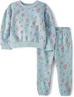 baby-girls And Toddler Long Sleeve Active Shirt and Pant, 2 Piece Outfit