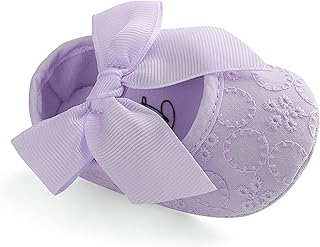 Sponsored Ad - Baby Girls Princess Bowknot Soft Sole Cloth Crib Shoes Sneaker