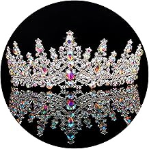 TOBATOBA Queen Crown for Women Crystal Princess Tiaras Rhinestone Wedding Tiara for Bride Birthday Crown for Women Bride Prom Pageant Halloween Costume Cosplay Props Hair Accessories