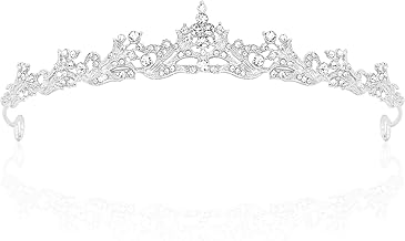 TOBATOBA Tiaras for Women Girls Crystal Princess Bridal Tiara Wedding Tiaras for Bride, Quinceanera Birthday Prom Pageant Halloween Cosplay Costume