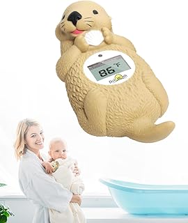 Digtal Baby Bath Thermometer for Infants Accurate Otter Bathtub Thermometer BPA Free Baby Bath Temperature Toy Easy to Use