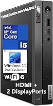ThinKCentre neo 50q Gen 4 Tiny 1L Business Mini Desktop Computer, 13th Gen Intel 8-Core i5-13420H (Beat i7-1355U), 16GB DDR4 RAM, 512GB PCIe SSD, 2 DisplayPorts, WiFi 6, Win 11 Pro, Vent-Hear