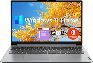 Sponsored Ad - IdeaPad 1 Student Laptop, 15.6" FHD Display, Intel Dual Core Processor, 12GB RAM, 512GB SSD + 128GB eMMC, 1 Year Office 365, Wi-Fi 6, Webcam, Bluetooth, SD Card Reader, Windows 11 Home,