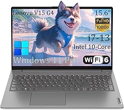 V15 G4 15.6" Business Laptop, FHD Anti-Glare Display, Intel 10-Core i7-13620H (Beat Ultra 7 255U),40GB RAM, 1TB SSD, WiFi 6, Bluetooth 5.2, Windows 11 Pro, with 5ave 6-in-1 Accessory Kit