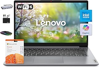 Sponsored Ad - IdeaPad 14" Laptop Computer 2025, 36GB RAM, 1.6TB Storage (1TB SSD +128GB eMMC +500GB Ext), Intel Core Processor, UHD Graphics, Long Battery WiFi-6, MarxsolAccessory, 1-Yr Office 365, W