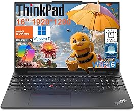 Sponsored Ad - ThinkPad E16 Gen 2 Business Laptop Computer, AMD 8-Core Ryzen 7 7735HS (Beat i7-1355U), 32GB DDR5 RAM, 1TB PCIe SSD, 16" FHD+, WiFi 6, Backlit KB, Fingerprint Reader, Windows 11 Pro, Ve