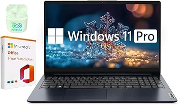 IdeaPad 15.6" Laptop, 20GB RAM 1.6TB Storage (1TB SSD+128GB eMMC+512GB SD Card), Windows 11 Pro with 1-Year Microsoft Office 365 Included, Intel Celeron Processor, PLUSERA Earphones