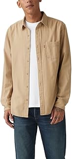 Mens Classic 1 Pocket Long Sleeve Button Up Shirt