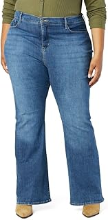Label Women's Totally Shaping Flare Jean (Standard and Plus), (New) Dark Canyon 5D
