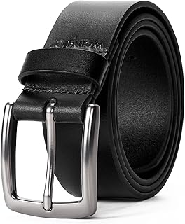 Sponsored Ad - Men's Leather Belt, 38mm Casual Belt for Jeans, Gift for Men