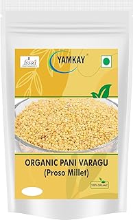 Yamkay Organic Proso Millet | Pani Varagu Millet | Nutrient-Rich, Gluten-Free, Non-GMO Grain | Ideal for Healthy Cooking & Baking | 300 Grams