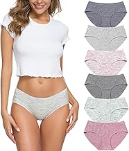 Sponsored Ad - Wealurre Cotton Bikini Women's Breathable Panties Seamless Comfort Underwear