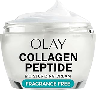 Collagen Peptide Face Moisturizer, Firming Cream for Women, Fragrance-Free, Non-Greasy - Hydrating, Anti-Aging, Anti-Wrinkle, Smooth Fine Lines, Plumping Skin Care - Niacinamide, 1.7 Oz