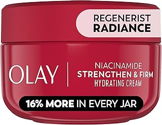 Niacinamide Face Moisturizer, Strong & Firm Cream for Women, Anti-Aging, Anti-Wrinkle, Firming Skin Care, Evens, Hydrates to Repair Barrier, Recyclable Sustainable Eco Jar, Non-Greasy, 2 oz