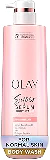 Super Serum Body Wash for Normal Skin, 24hr Long Lasting Hydration, 5+ Ingredient Serum Complex for Bright Even Firm Luminous Skin, 18.5 fl oz