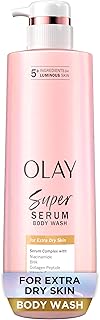 Sponsored Ad - Super Serum Body Wash for Extra Dry Skin, 24hr Long Lasting Hydration, 5+ Ingredient Serum Complex for Bright Even Firm Luminous Skin, 18.5 fl oz