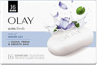 Ultra Fresh Cleansing Bar Soap, Water Lily, 4 Ounce (Pack of 16)