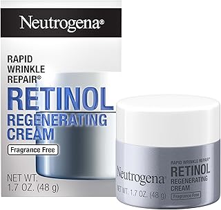 Sponsored Ad - Rapid Wrinkle Repair, Retinol Face Moisturizer, Daily Anti-Aging Neck & Face Cream with Hyaluronic Acid, Retinol Cream, Fragrance-Free, Fades Fine Lines, Wrinkles and Dark Spots, 1.7 oz