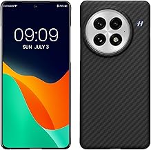 Aramid Fiber Case Compatible with OnePlus 13 - Case Super Slim Strong Protective Phone Cover - Black Matte