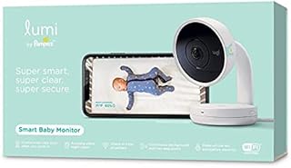 Smart Baby Monitor: HD Video Baby Monitor (with camera and audio), Wifi, Night Vision, Temperature & Humidity Tracking - Compatible with the Lumi Smart Sleep System (Sold Separately)