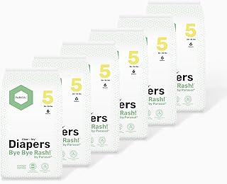 Sponsored Ad - Clear+Dry Disposable Diapers, RashShield Protection, Leakproof Design, Hypoallergenic Diaper Set | Size 5 (26 lbs.) 36 Count