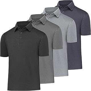 Golf Polos for Men Quick-Dry Athletic Mens Polo Shirts Short Sleeve Summer Casual Moisture Wicking Golf Shirt