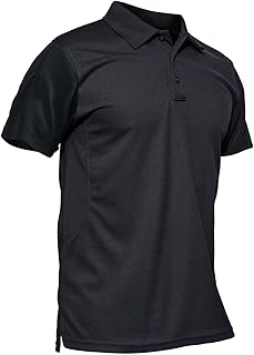 Sponsored Ad - Men's Polo Shirt Quick Dry Performance Short Sleeve Tactical Shirts Pique Jersey Golf Shirt