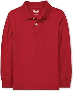 Boys' Long Sleeve Soft Jersey Knit Polo