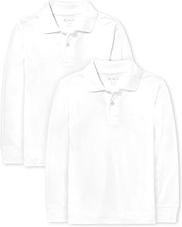 Boys Uniform Long Sleeve Pique Polo