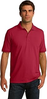 Men's Big and Tall Polo Shirt, Men's Tall Polo Short Sleeve Performance Cotton Blend